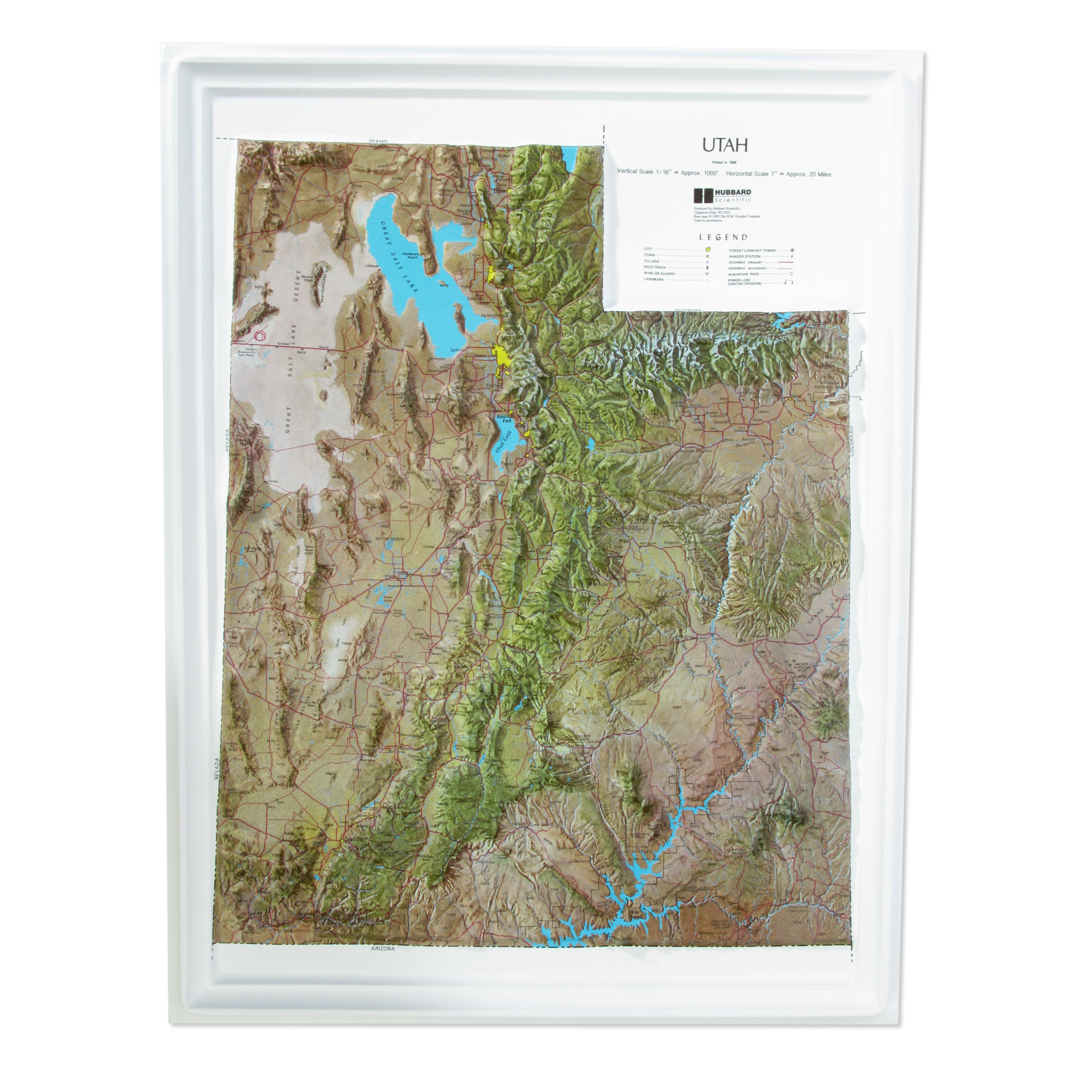 topographical map wasatch mountains