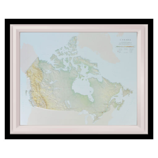 Canada Raised Relief Map by Hubbard Scientific - Image 5