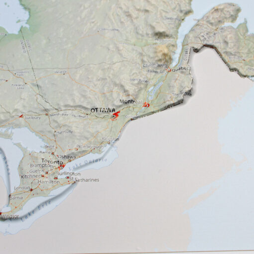 Canada Raised Relief Map by Hubbard Scientific - Image 3
