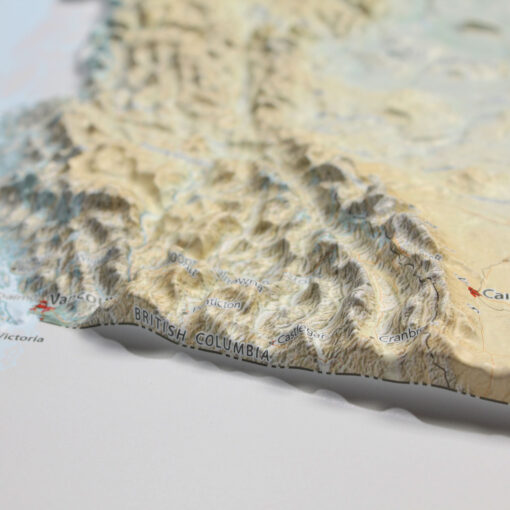 Canada Raised Relief Map by Hubbard Scientific - Image 4