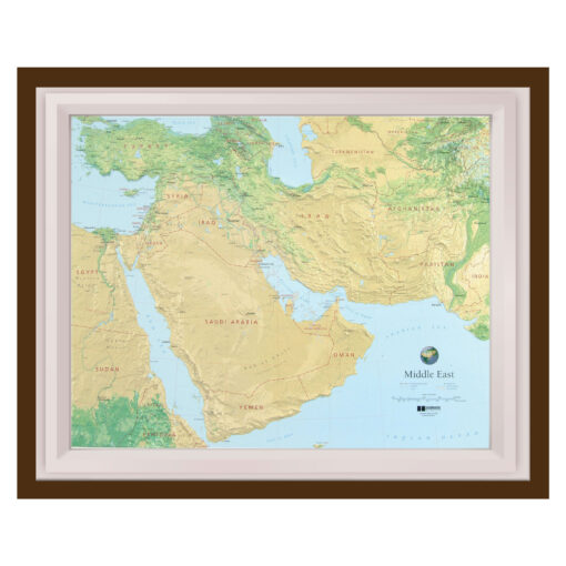 Middle East Raised Relief Map by Hubbard Scientific - Image 5