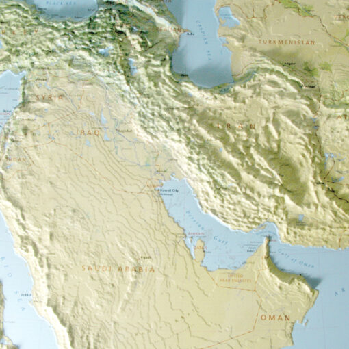 Middle East Raised Relief Map by Hubbard Scientific - Image 2
