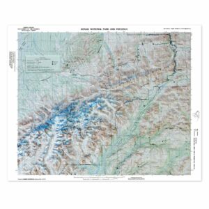 Denali National Park Raised Relief Map by Hubbard Scientific
