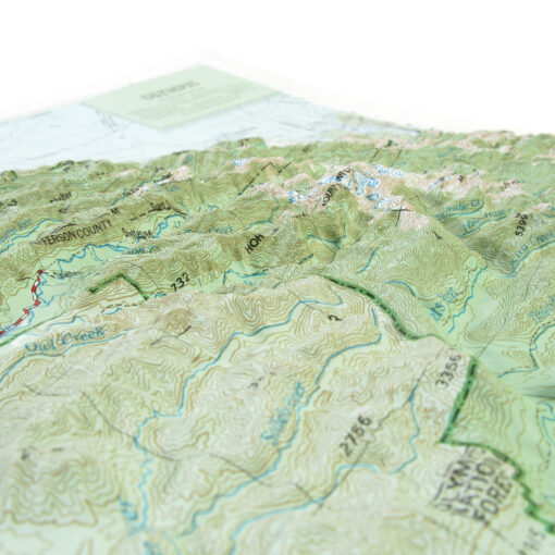 Olympic National Park Raised Relief Map by Hubbard Scientific - Image 3