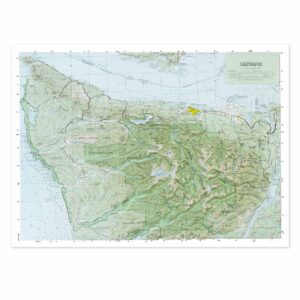 Olympic National Park Raised Relief Map by Hubbard Scientific