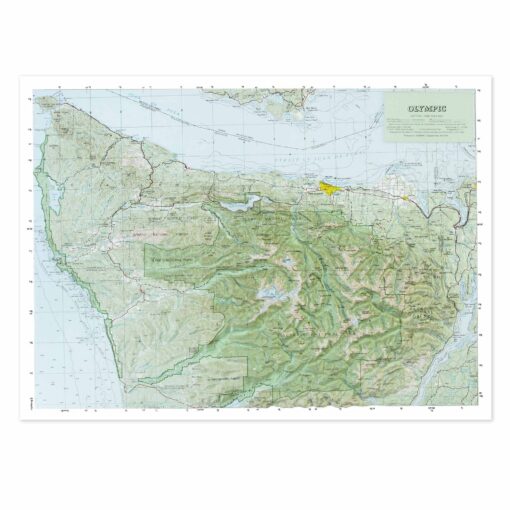 Olympic National Park Raised Relief Map by Hubbard Scientific
