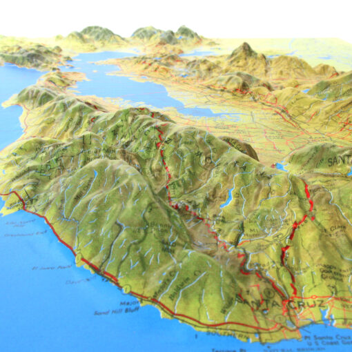 San Francisco Bay Raised Relief Map by Hubbard Scientific - Image 2