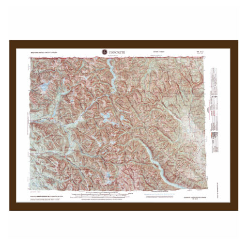 Concrete, WA Regional Raised Relief Map by Hubbard Scientific - Image 6