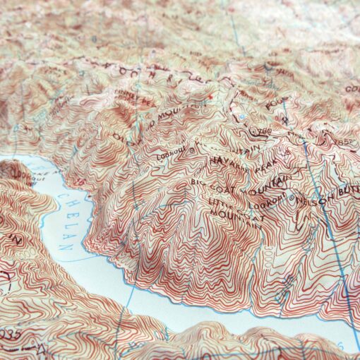 Concrete, WA Regional Raised Relief Map by Hubbard Scientific - Image 4