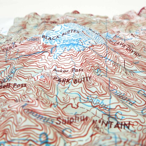Concrete, WA Regional Raised Relief Map by Hubbard Scientific - Image 2