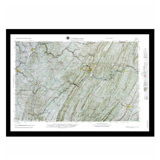 Cumberland, MD Regional Raised Relief Map by Hubbard Scientific - Image 7