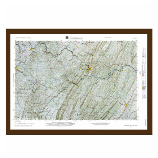 Cumberland, MD Regional Raised Relief Map by Hubbard Scientific - Image 6