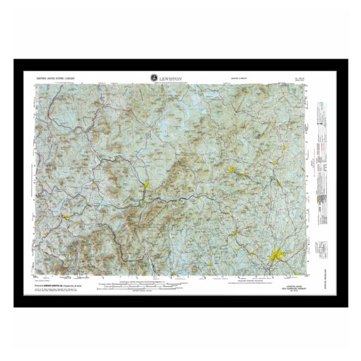Lewiston, ME Regional Raised Relief Map by Hubbard Scientific - Image 7