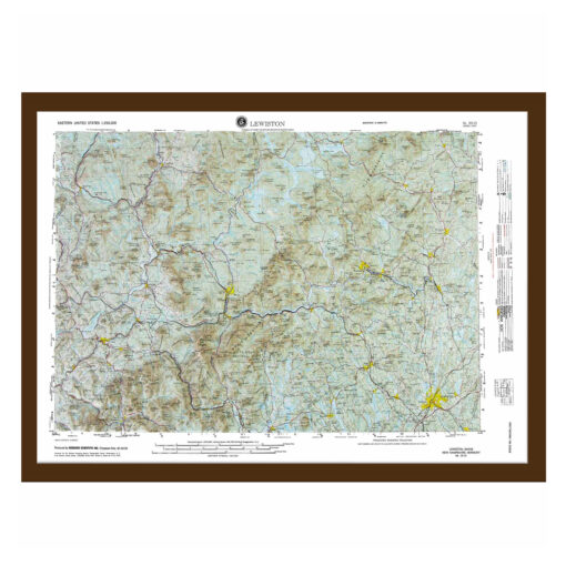 Lewiston, ME Regional Raised Relief Map by Hubbard Scientific - Image 6