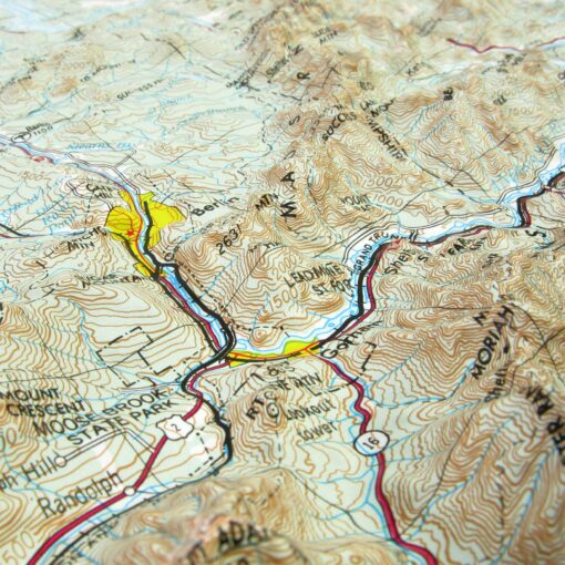 Lewiston, ME Regional Raised Relief Map by Hubbard Scientific - Image 2