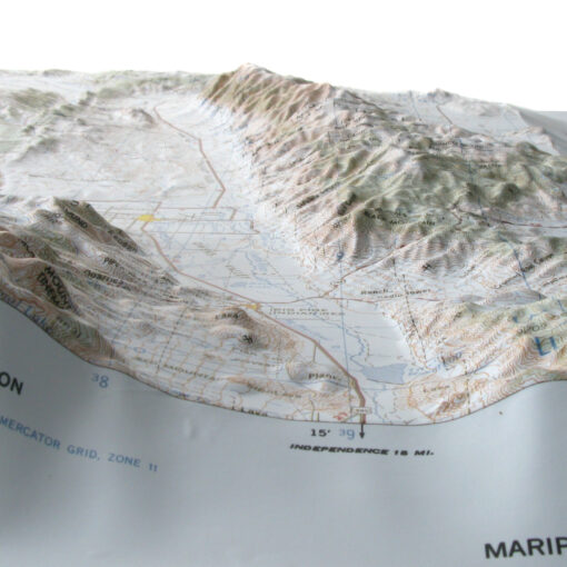 Mariposa, CA Regional Raised Relief Map by Hubbard Scientific - Image 3