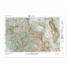Mariposa, CA Regional Raised Relief Map by Hubbard Scientific