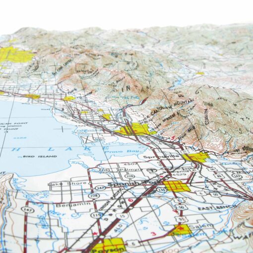 Salt Lake City, UT Regional Raised Relief Map by Hubbard Scientific - Image 4