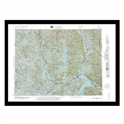 Sandpoint, ID Regional Raised Relief Map by Hubbard Scientific - Image 7