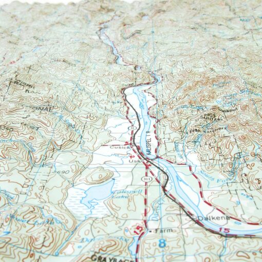 Sandpoint, ID Regional Raised Relief Map by Hubbard Scientific - Image 2