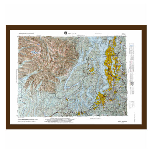 Seattle, WA Regional Raised Relief Map by Hubbard Scientific - Image 6