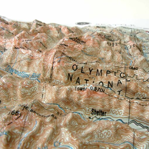 Seattle, WA Regional Raised Relief Map by Hubbard Scientific - Image 3