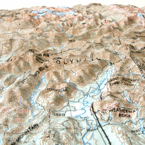 Seattle, WA Regional Raised Relief Map by Hubbard Scientific - Image 2