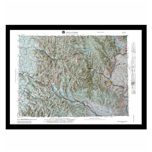 Wenatchee, WA Regional Raised Relief Map by Hubbard Scientific - Image 7