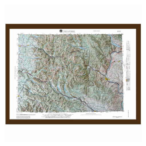 Wenatchee, WA Regional Raised Relief Map by Hubbard Scientific - Image 6