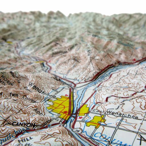 Wenatchee, WA Regional Raised Relief Map by Hubbard Scientific - Image 4