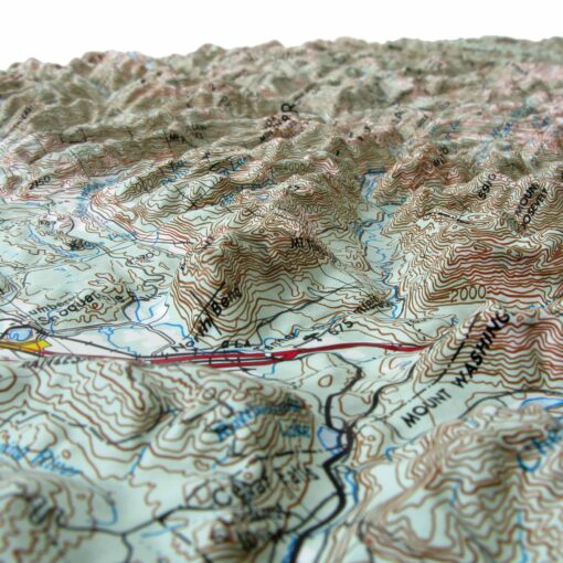 Wenatchee, WA Regional Raised Relief Map by Hubbard Scientific - Image 2