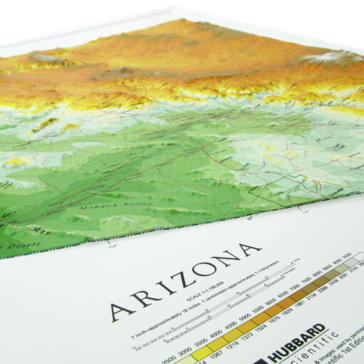 Arizona Raised Relief Map by Hubbard Scientific - Image 4