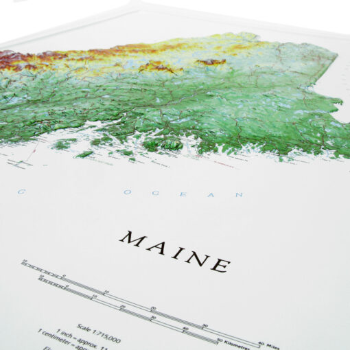 Maine Raised Relief Map by Hubbard Scientific - Image 2