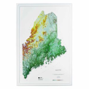 Maine Raised Relief Map by Hubbard Scientific