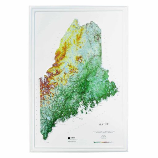 Maine Raised Relief Map by Hubbard Scientific