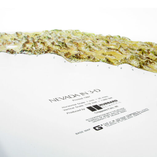 Nevada Satellite Raised Relief Map by Hubbard Scientific - Image 4
