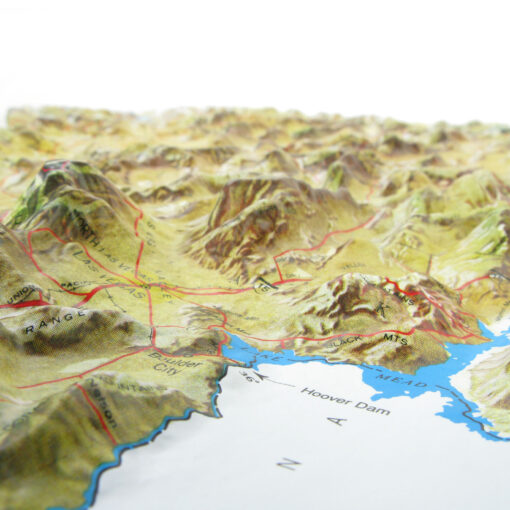 Nevada Satellite Raised Relief Map by Hubbard Scientific - Image 3