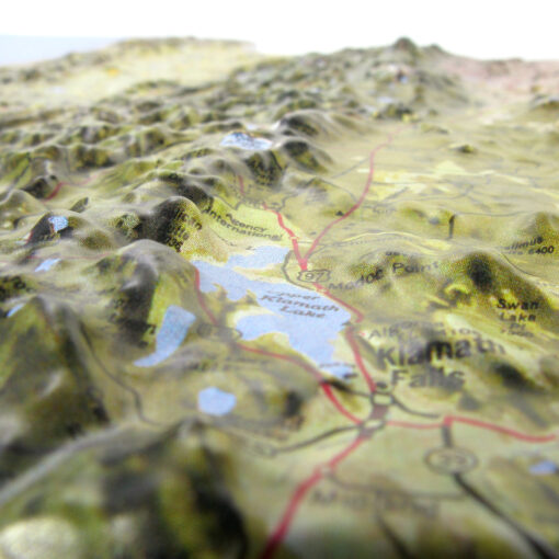Oregon Satellite Raised Relief Map by Hubbard Scientific - Image 3