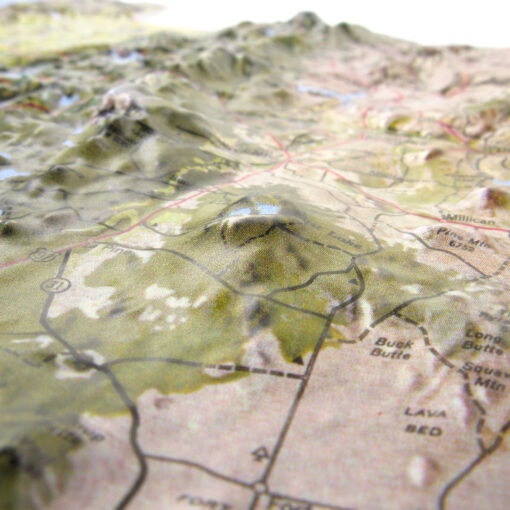 Oregon Satellite Raised Relief Map by Hubbard Scientific - Image 2