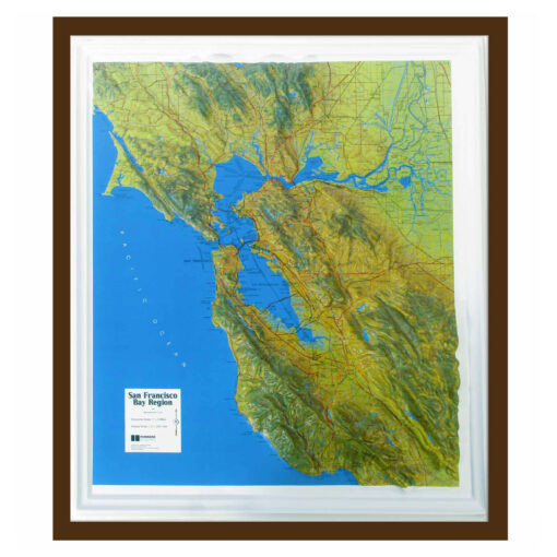 San Francisco Bay Raised Relief Map by Hubbard Scientific - Image 6