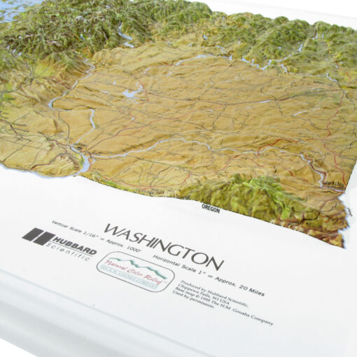 Washington NCR Series Raised Relief Map by Hubbard Scientific - Image 4