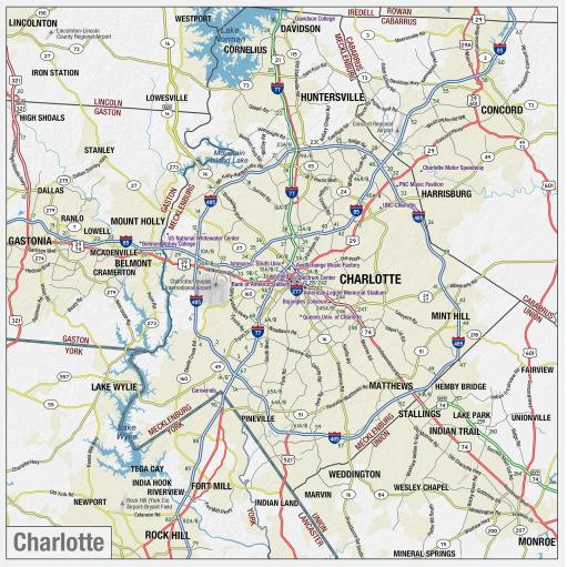 North Carolina State Wall Map by MapShop - Image 4