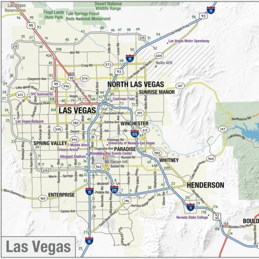Nevada State Wall Map by MapShop - Image 4