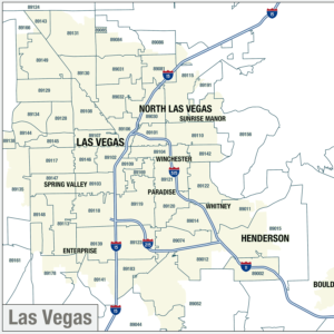 Easy to print Las Vegas maps