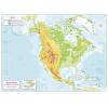 Color Blind Friendly Children's Physical Map of North America by Cosmographics