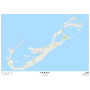 Bermuda Wall Map by Map Sherpa