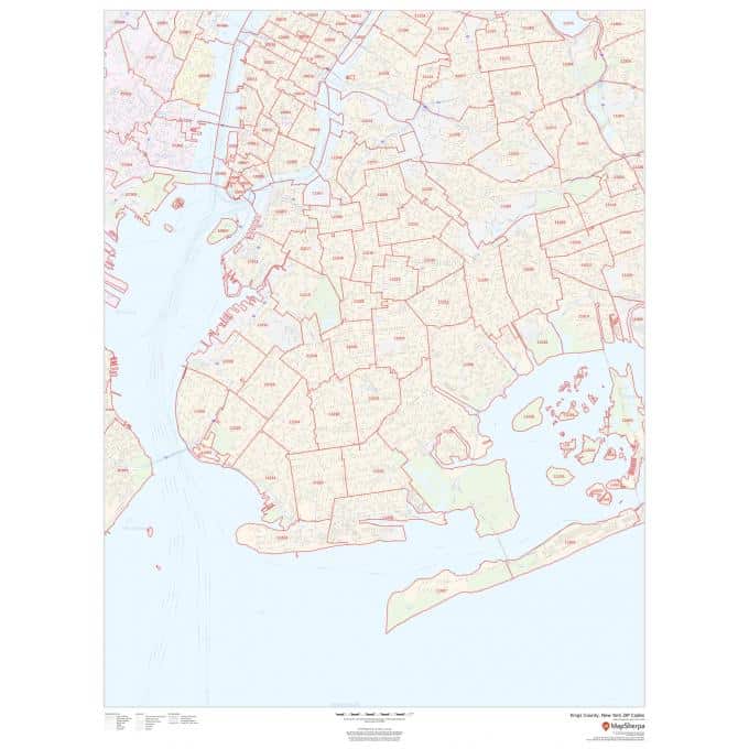 Maps of Kings County New York ZIP code districts for detailed geographic navigation.