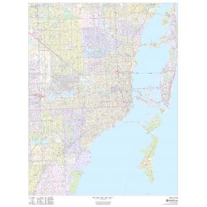 Miami, Florida - Portrait by Map Sherpa
