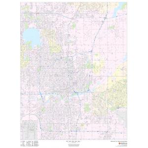 Oklahoma City, Oklahoma - Portrait by Map Sherpa