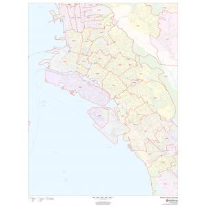 Oakland, California - Zip Codes by Map Sherpa